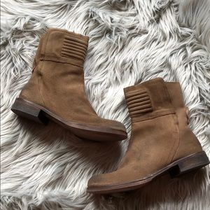 Free People mid-calf suede ankle boots